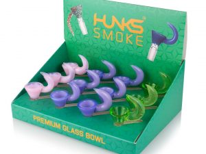 Hunks Smoke Premium Glass Bowl Round Plain