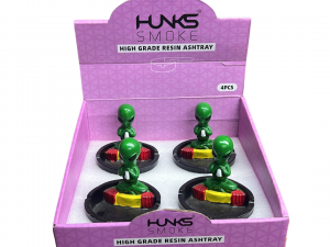 HUNKS SMOKE RESIN ASHTRAY 4CT XH6238A