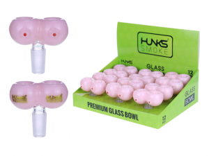 HUNKS SMOKE BOOBIES BOWL 14MM 12CT WP-629