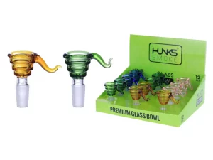 HUNKS SMOKE PREMIUM BOWL 14MM 12CT WP-270