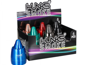 HUNKS SMOKE PREMIUM GRINDER 6CT PHBGZ-008