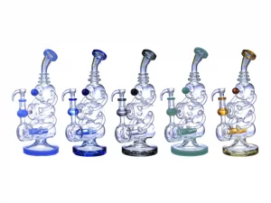 HUNKS SMOKE 12IN WATER PIPE WPC-299