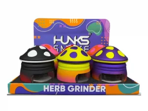 HUNKS SMOKE MUSHROOM GRINDER DISPLAY 6CT GT-9447BA
