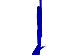 HUNKS SMOKE SHOTGUN BONG W/ STAND BLUE COLOR