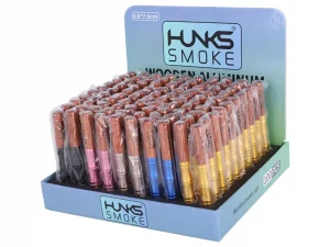 HUNKS SMOKE WOOD/ALUMINIUM CHILLUM 100CT
