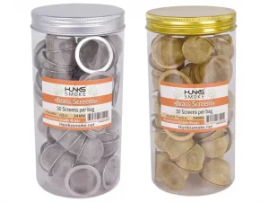 HUNKS SMOKE BRASS SCREENS JAR 50CT