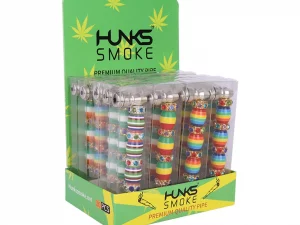 HUNKS SMOKE PREMIUM PIPE SET DISPLAY 20CT GT-075
