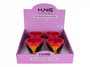 HUNKS SMOK RESIN ASHTRAY 4CT XH6237B