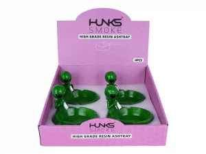 HUNKS SMOK RESIN ASHTRAY 4CT XH6239B