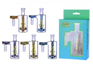 HUNKS SMOKE 4" 14MM ASH CATCHER WPG-86