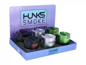 HUNKS SMOKE ALUMINIUM GRINDER 6CT GT-162BB