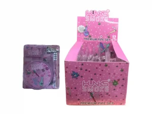 HUNKS SMOKE METAL PIPE SET SET-242-TZ-BB