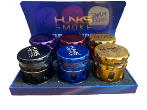 HUNKS SMOKE PREMIUM GRINDERS 6CT GT-021BB CF-L63039