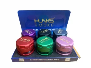HUNKS SMOKE PREMIUM GRINDERS 6CT GT-102BB