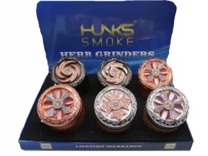HUNKS SMOKE PREMIUM GRINDERS 6CT GT-234BA LMX-611