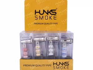 HUNKS SMOKE PREMIUM PIPE SET DISPLAY 20CT GT-073