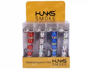 HUNKS SMOKE PREMIUM PIPE SET DISPLAY 20CT GT-074