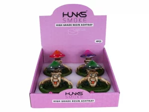 HUNKS SMOKE RESIN ASHTRAY 4CT GTG-08