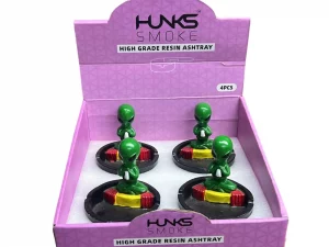 HUNKS SMOKE RESIN ASHTRAY 4CT XH6238A