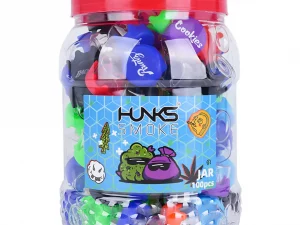 HUNKS SMOKE SILICONE JARS 100CT LSXT24