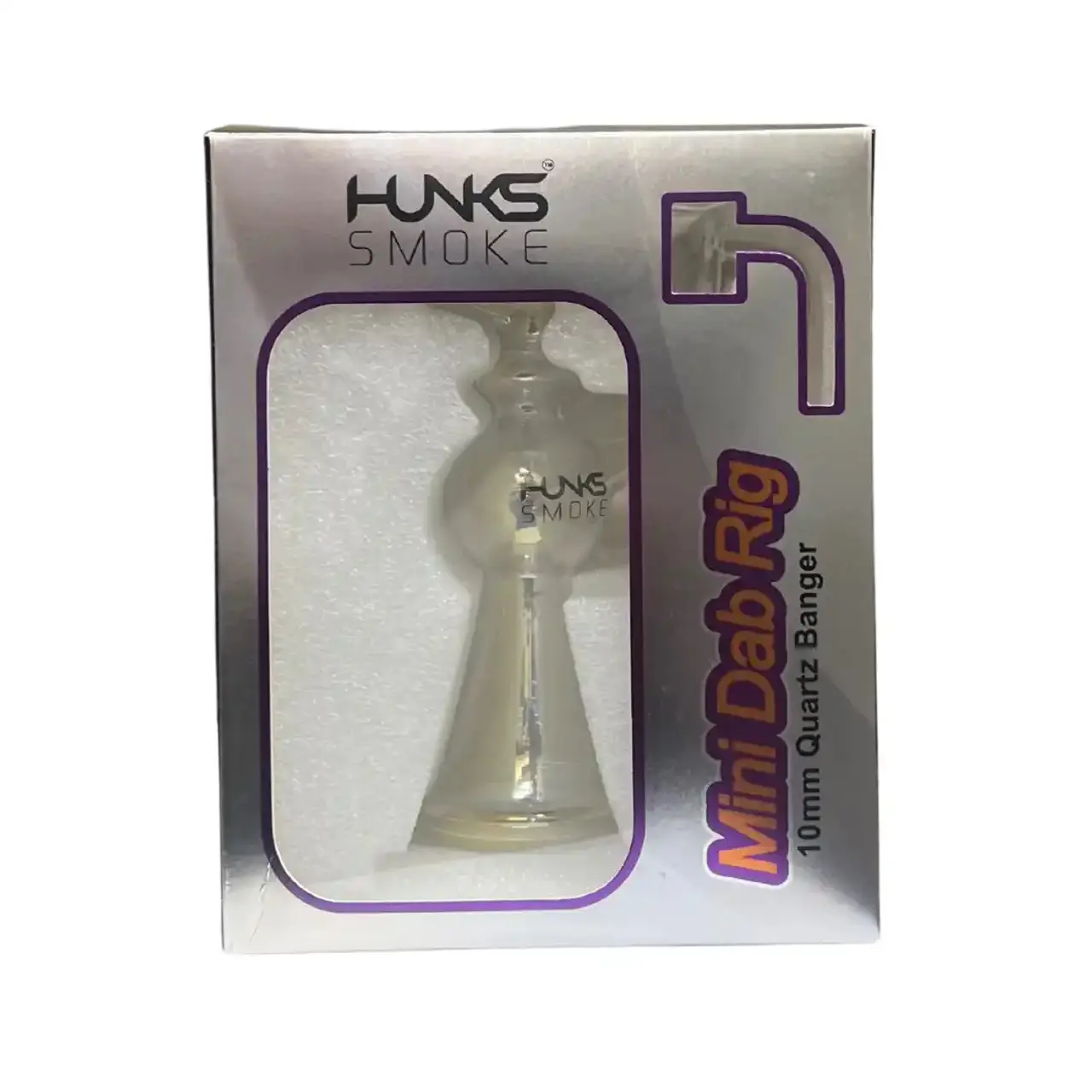 HUNKS SMOKE RAINBOW IRIDESCENT APOLLO MINI DAB RIG 6.75INCH